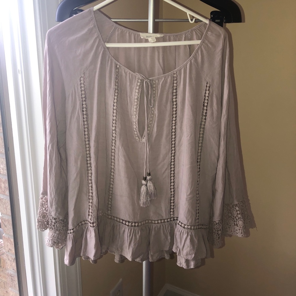 Size Large Tan Blouse